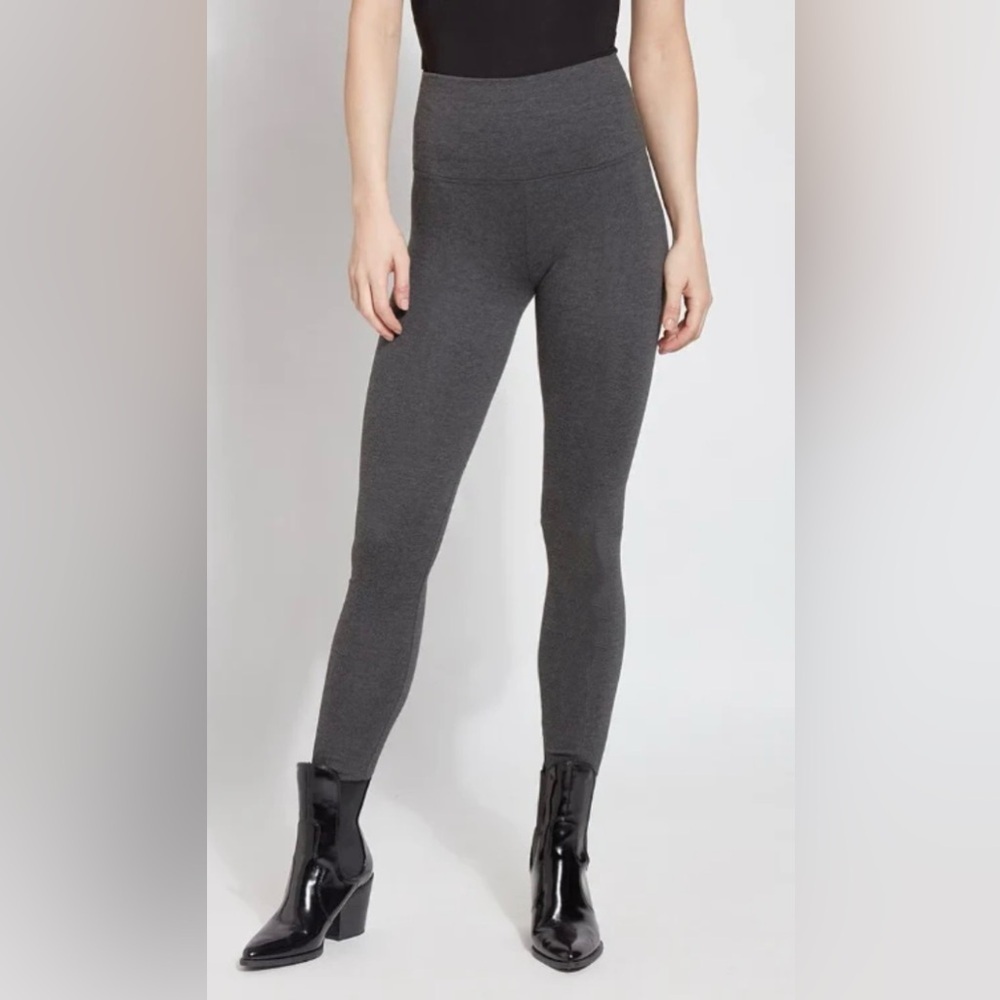 NWOT Lysse New York Charcoal Gray High-Waisted Leggings